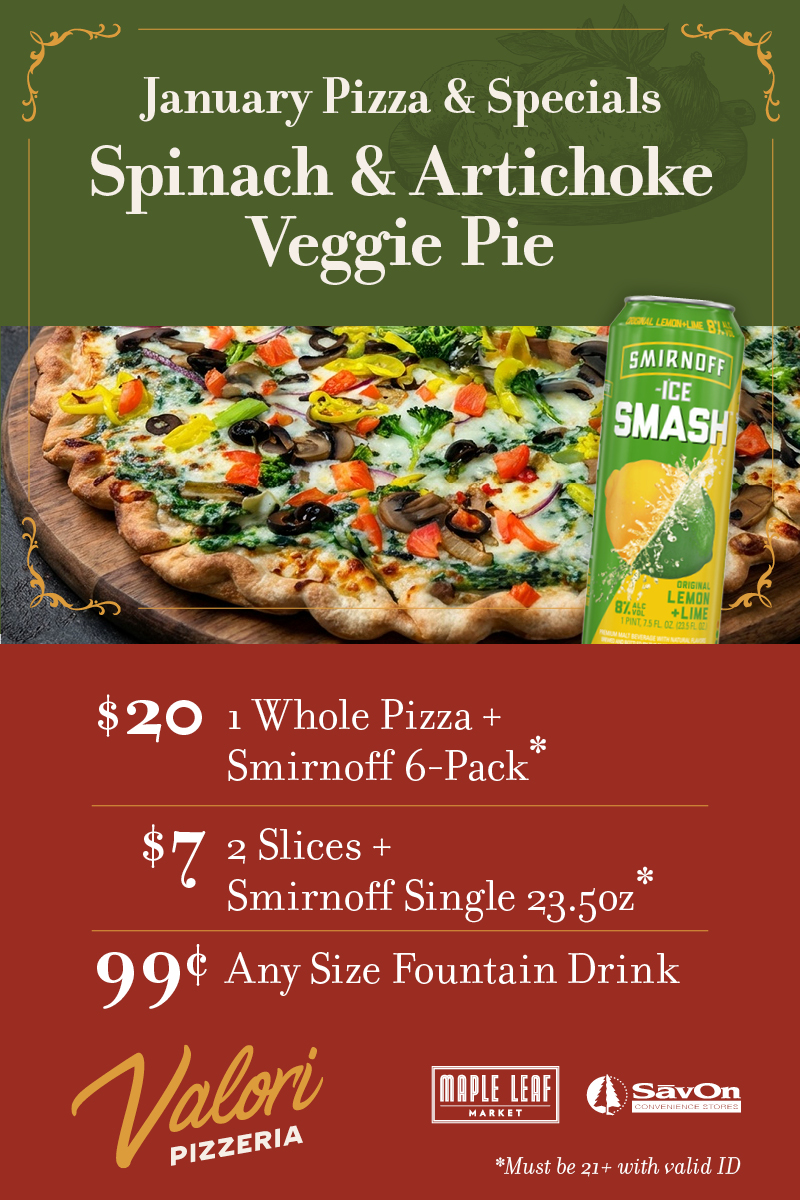 January Pizza Special