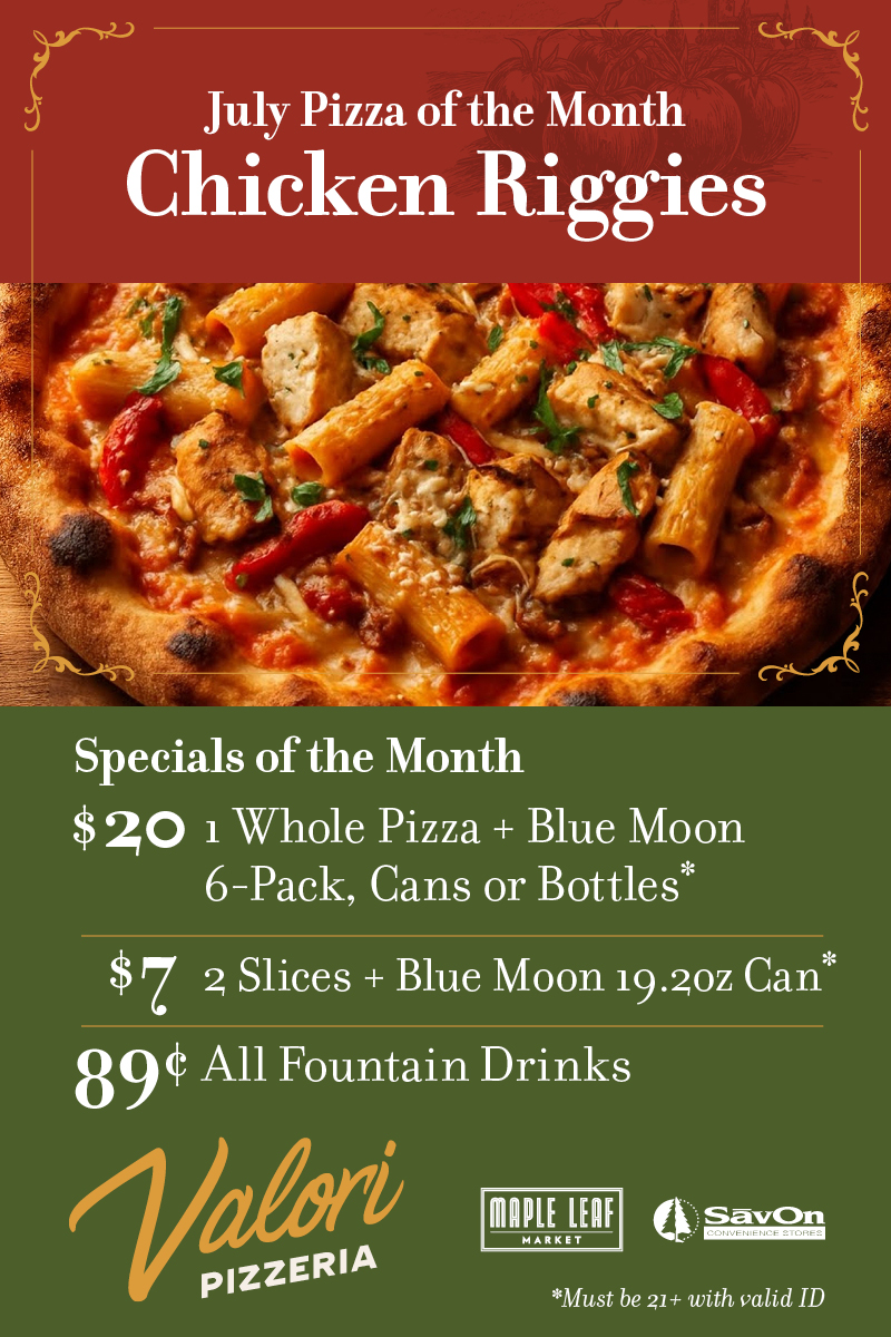 July Pizza Special