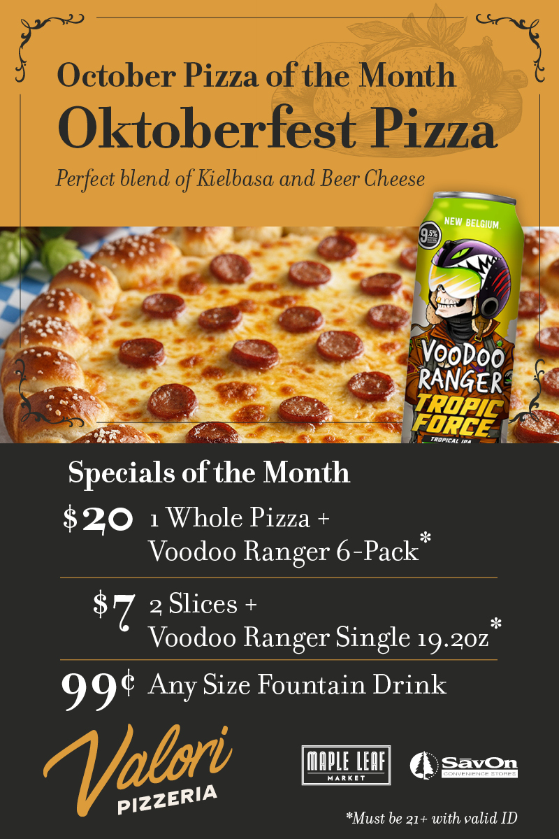 October Pizza Special
