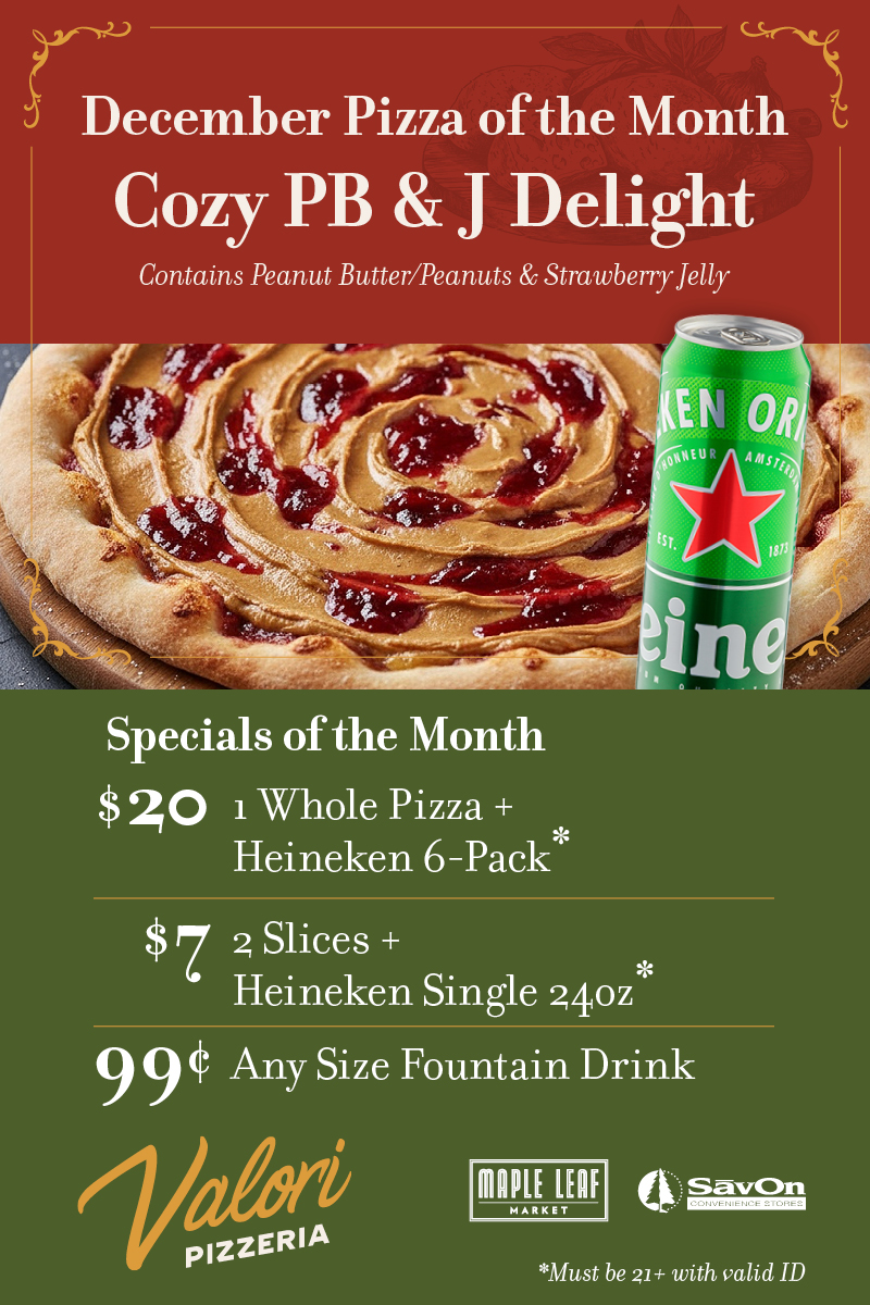 December Pizza Special