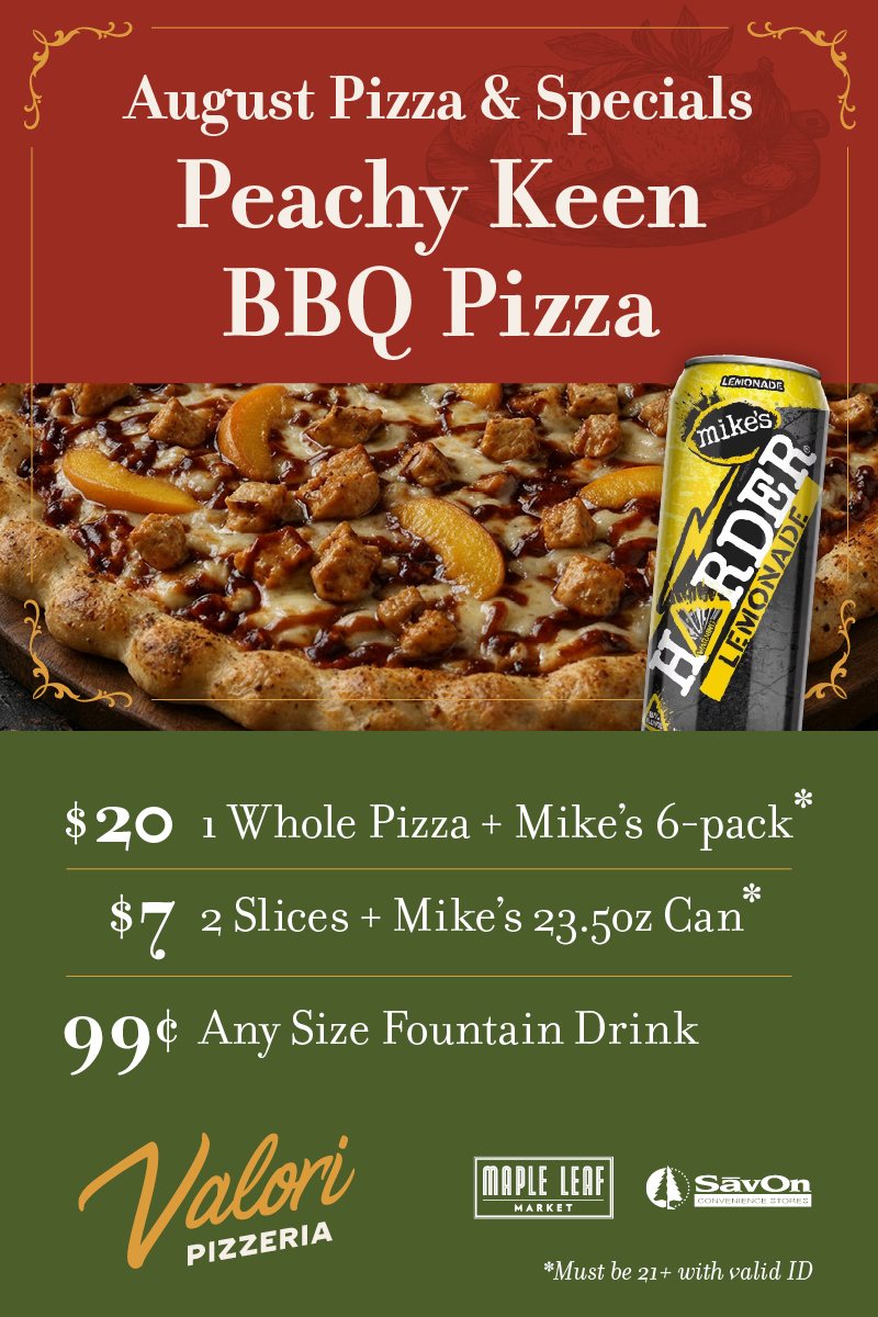 August Pizza Special
