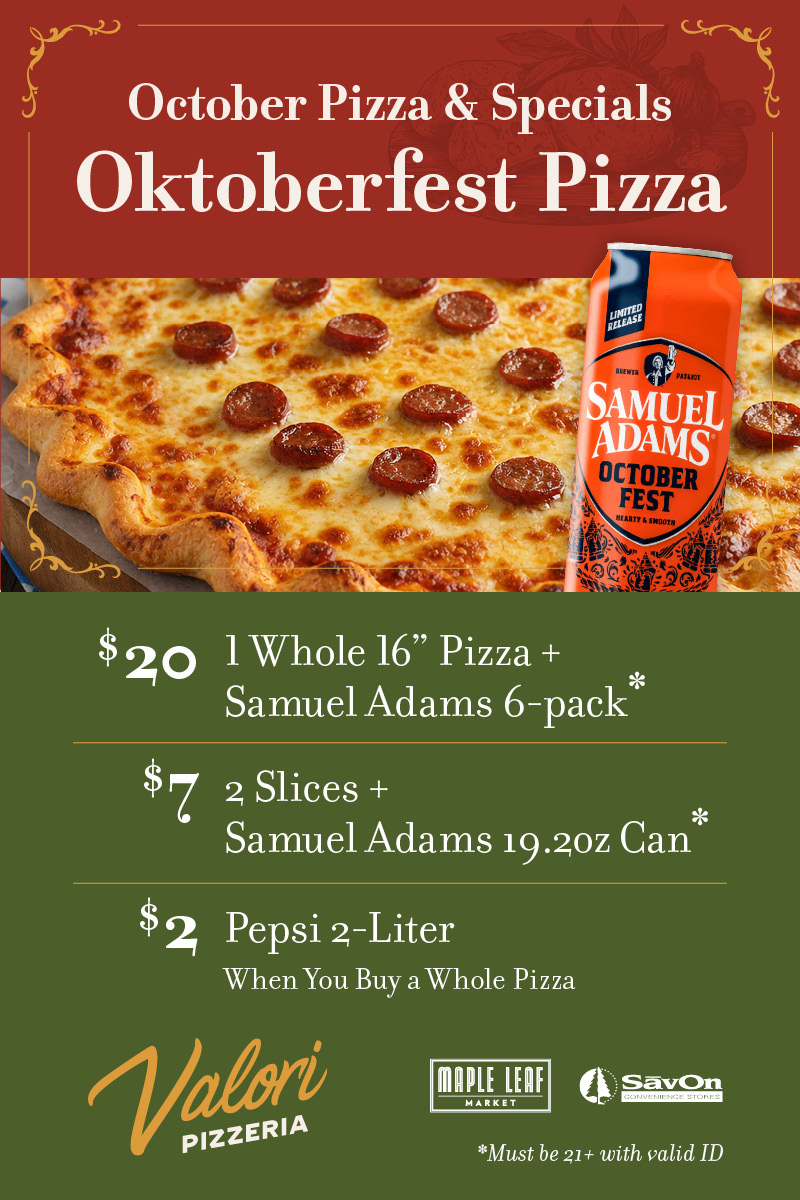 October Pizza Special